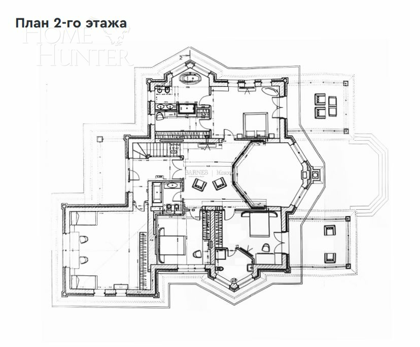 2-этажный коттедж 612 м² с отделкой