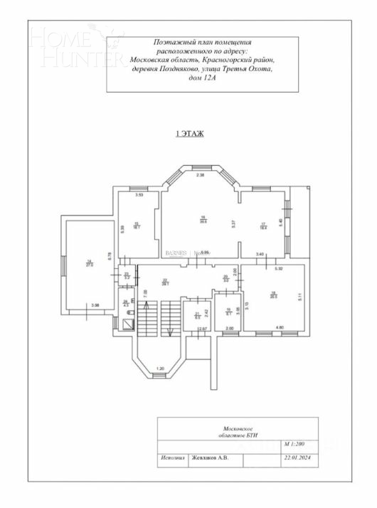 2-этажный коттедж 884.3 м² с отделкой