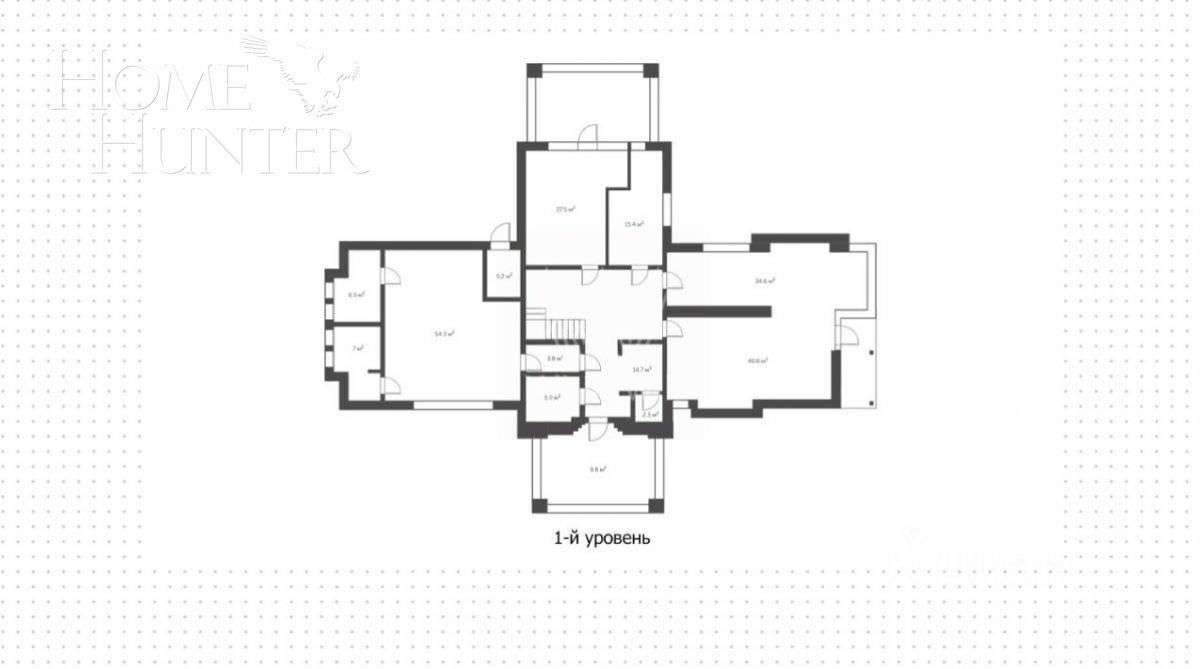 2-этажный коттедж 450 м² с отделкой