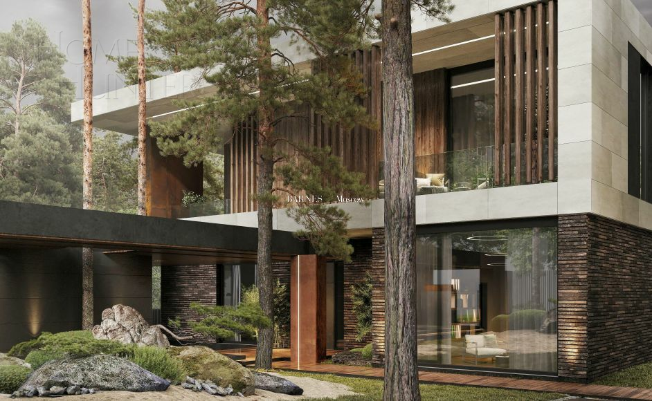 3-этажный коттедж 1 250 м² без отделки
