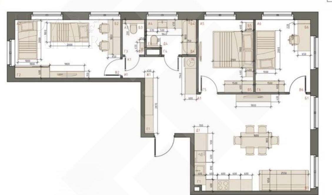 3-КОМН. КВАРТИРА С ОТДЕЛКОЙ 86.6 М² НА 2 ЭТАЖЕ