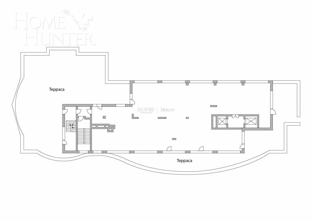 7-КОМН. АПАРТАМЕНТЫ БЕЗ ОТДЕЛКИ 392.1 М² НА 5 ЭТАЖЕ