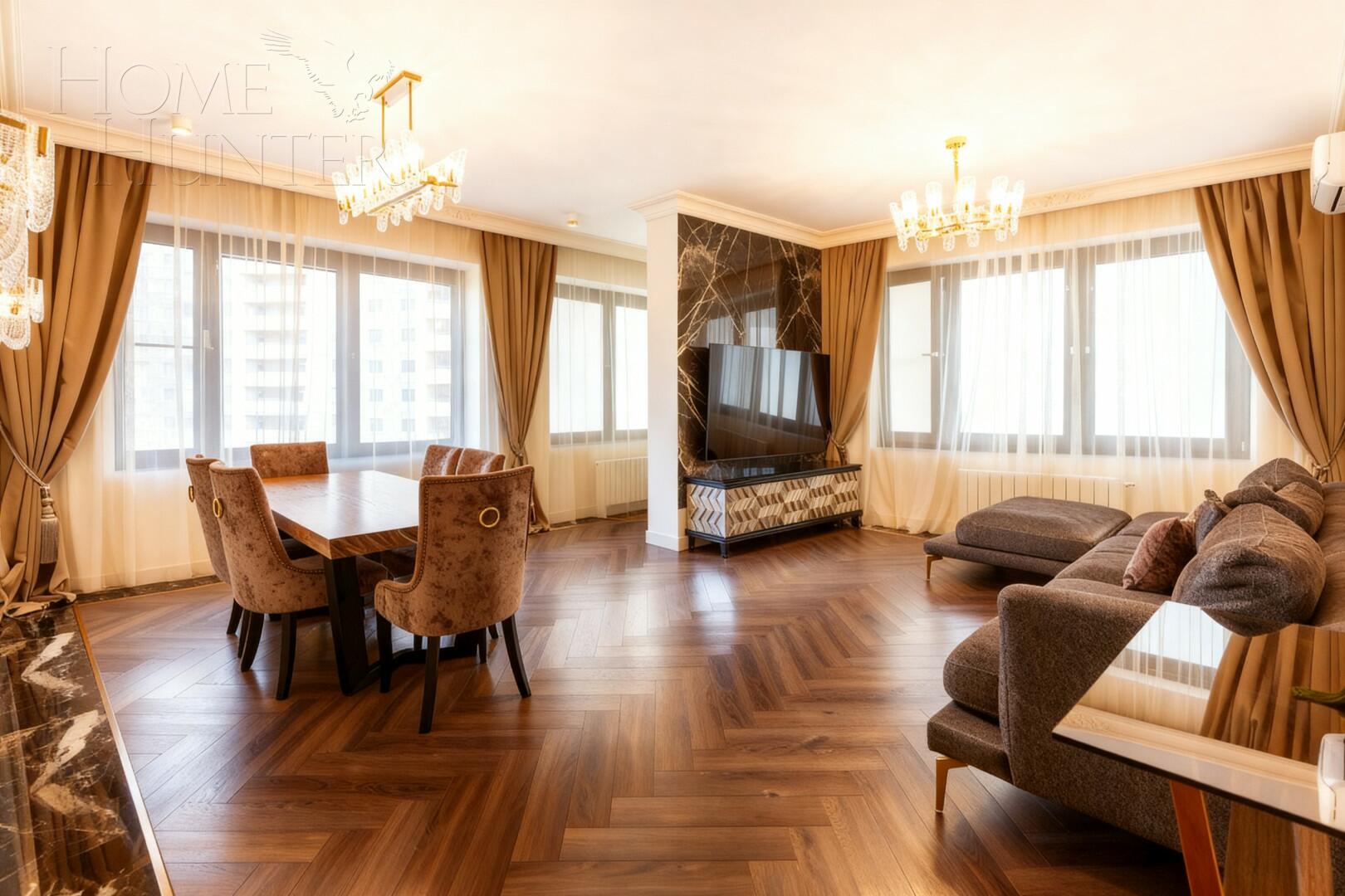 4-КОМН. КВАРТИРА С ОТДЕЛКОЙ 161 М² НА 15 ЭТАЖЕ