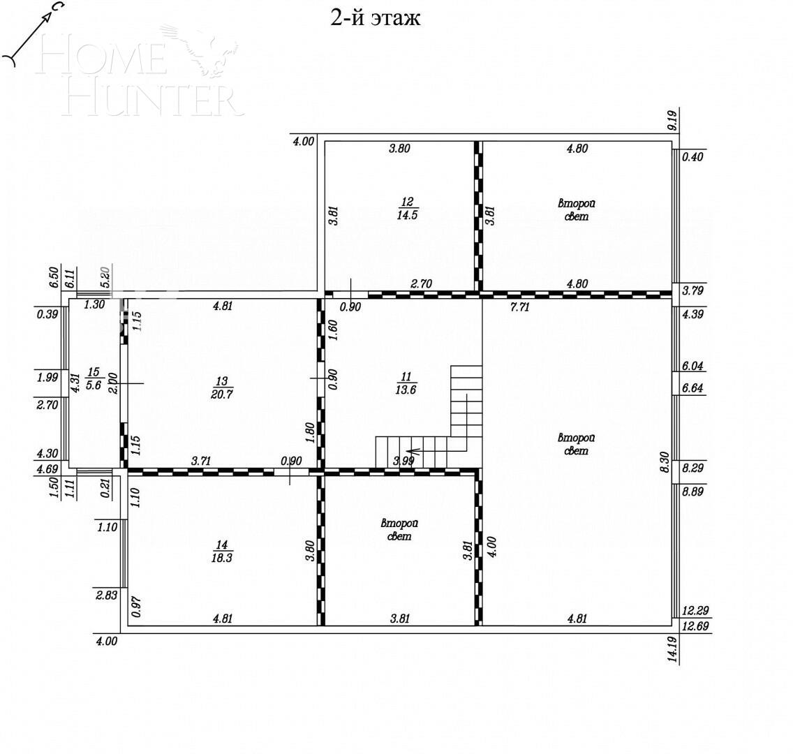 2-этажный коттедж 400 м² с отделкой