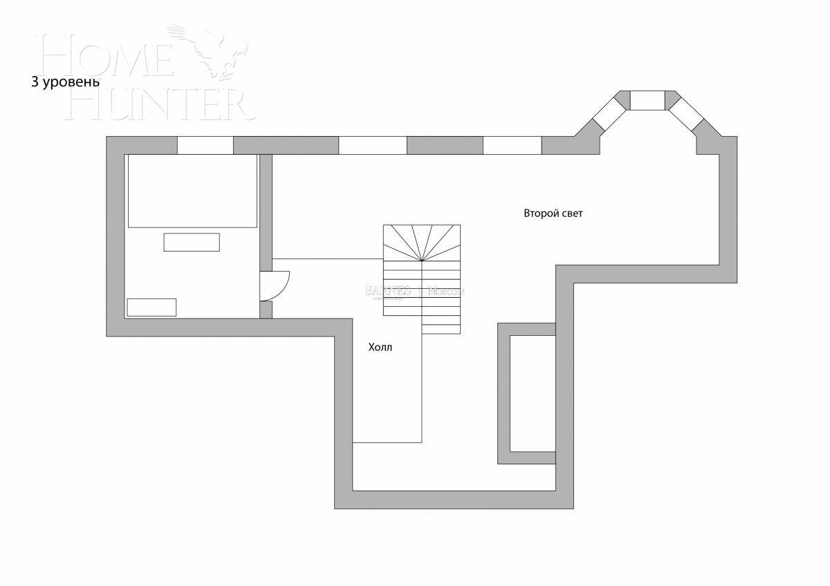 3-УРОВНЕВЫЙ ПЕНТХАУС С ОТДЕЛКОЙ 350 М² НА 7 ЭТАЖЕ