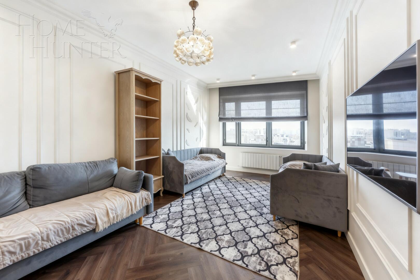 4-КОМН. КВАРТИРА С ОТДЕЛКОЙ 161 М² НА 15 ЭТАЖЕ