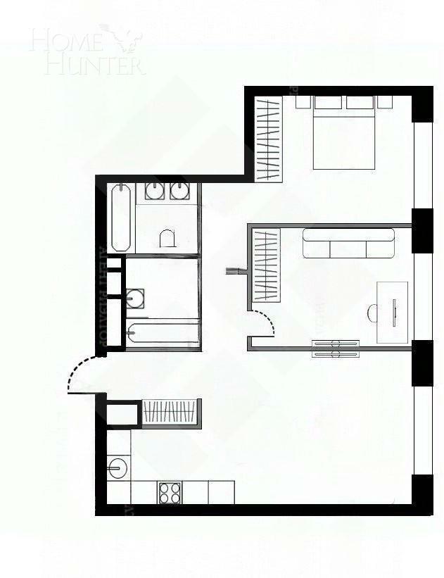 2-КОМН. КВАРТИРА БЕЗ ОТДЕЛКИ 67.3 М² НА 4 ЭТАЖЕ