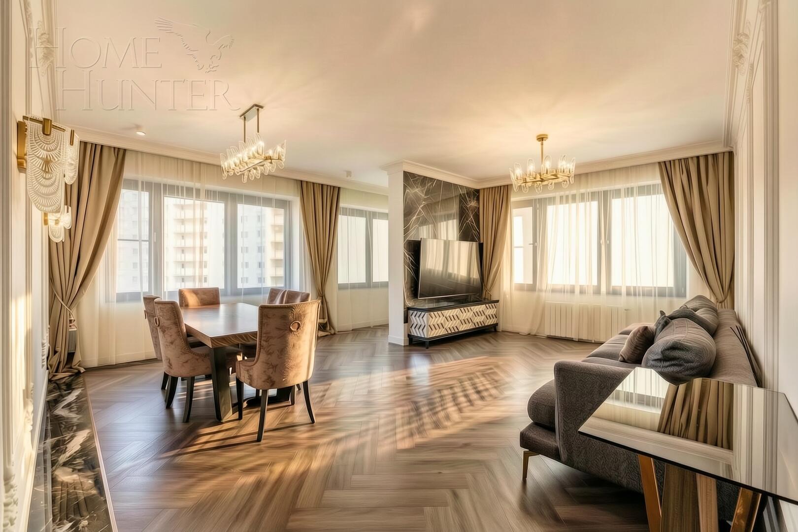 4-КОМН. КВАРТИРА С ОТДЕЛКОЙ 161 М² НА 15 ЭТАЖЕ