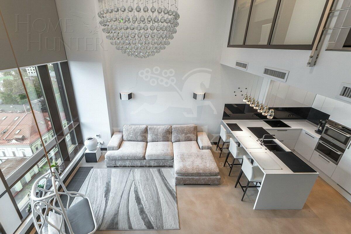 2-УРОВНЕВЫЕ АПАРТАМЕНТЫ С ОТДЕЛКОЙ 91 М² НА 7 ЭТАЖЕ