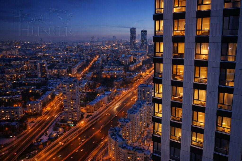 3-КОМН. КВАРТИРА С ОТДЕЛКОЙ 108.6 М² НА 52 ЭТАЖЕ