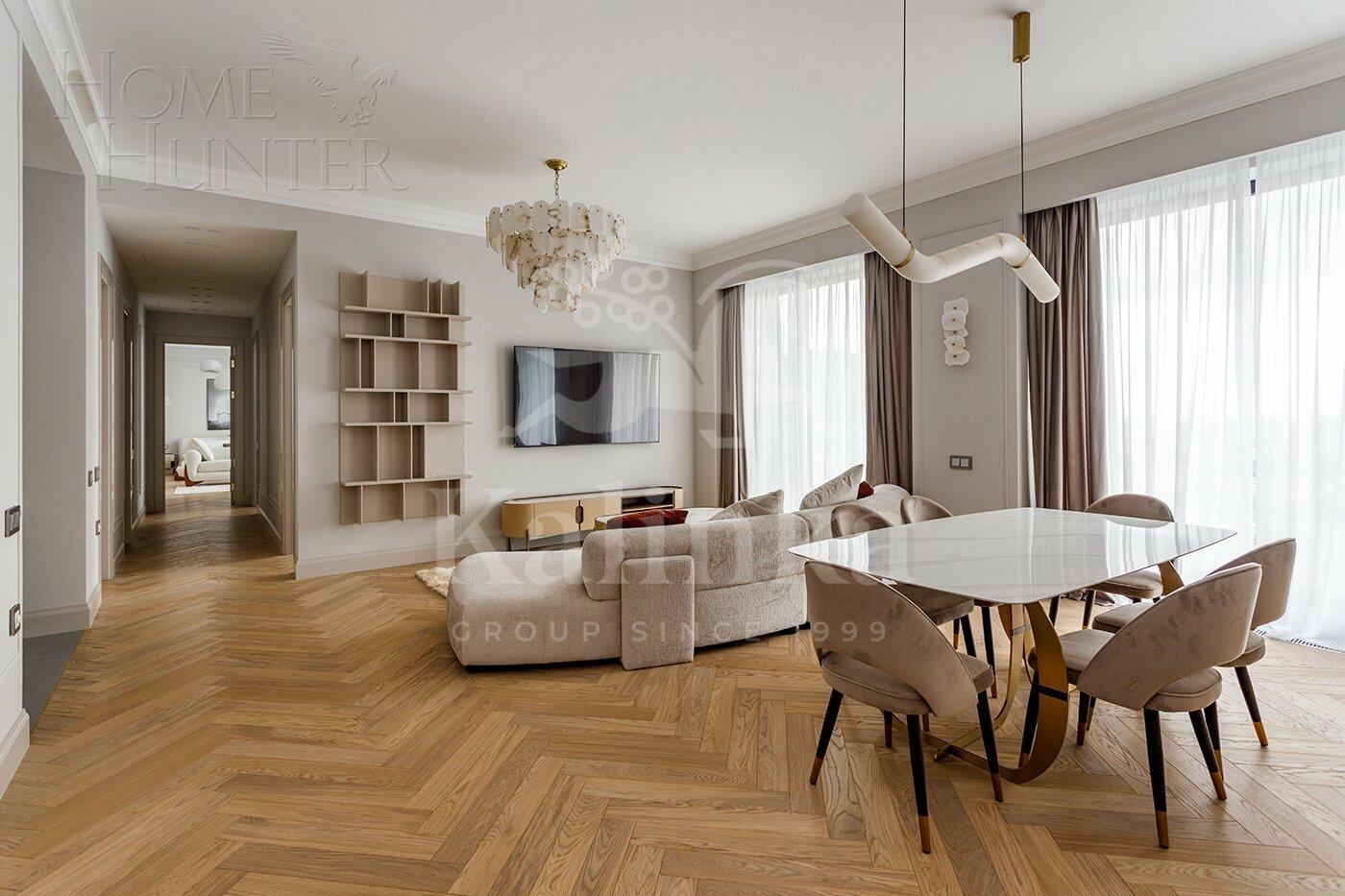 4-КОМН. КВАРТИРА С ОТДЕЛКОЙ 132 М² НА 39 ЭТАЖЕ