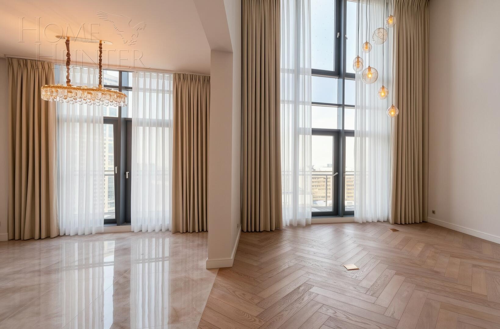 3-УРОВНЕВЫЙ ПЕНТХАУС С ОТДЕЛКОЙ 196.8 М² НА 23 ЭТАЖЕ
