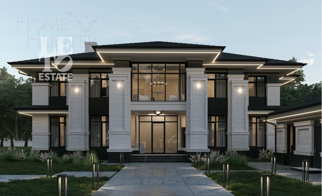 2-этажный коттедж 560 м² без отделки