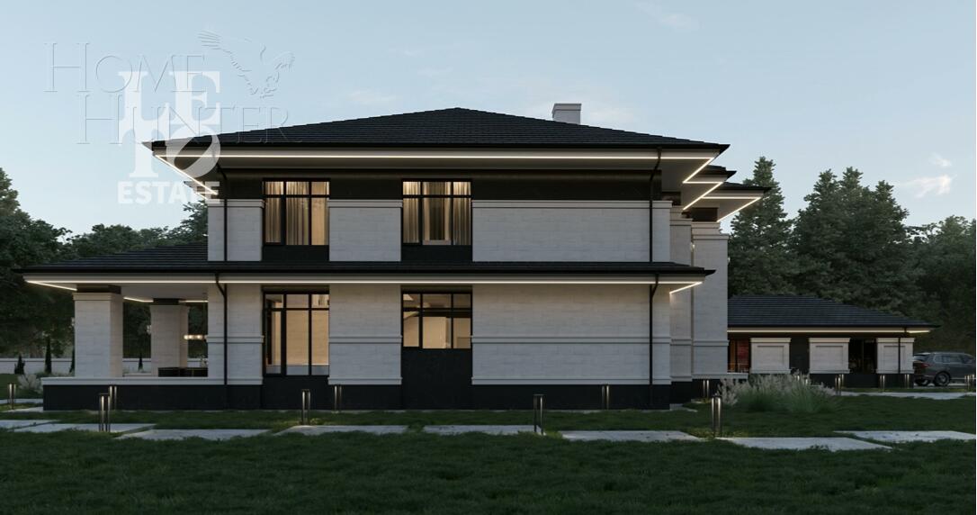 2-этажный коттедж 560 м² без отделки