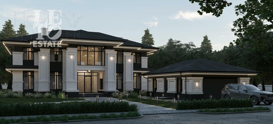 2-этажный коттедж 560 м² без отделки