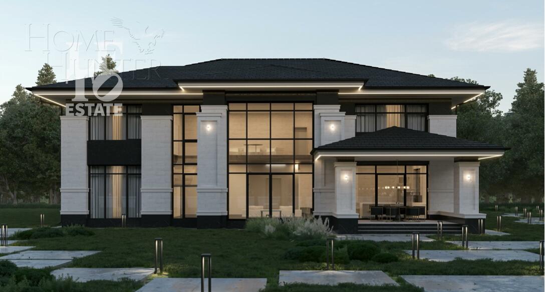 2-этажный коттедж 560 м² без отделки