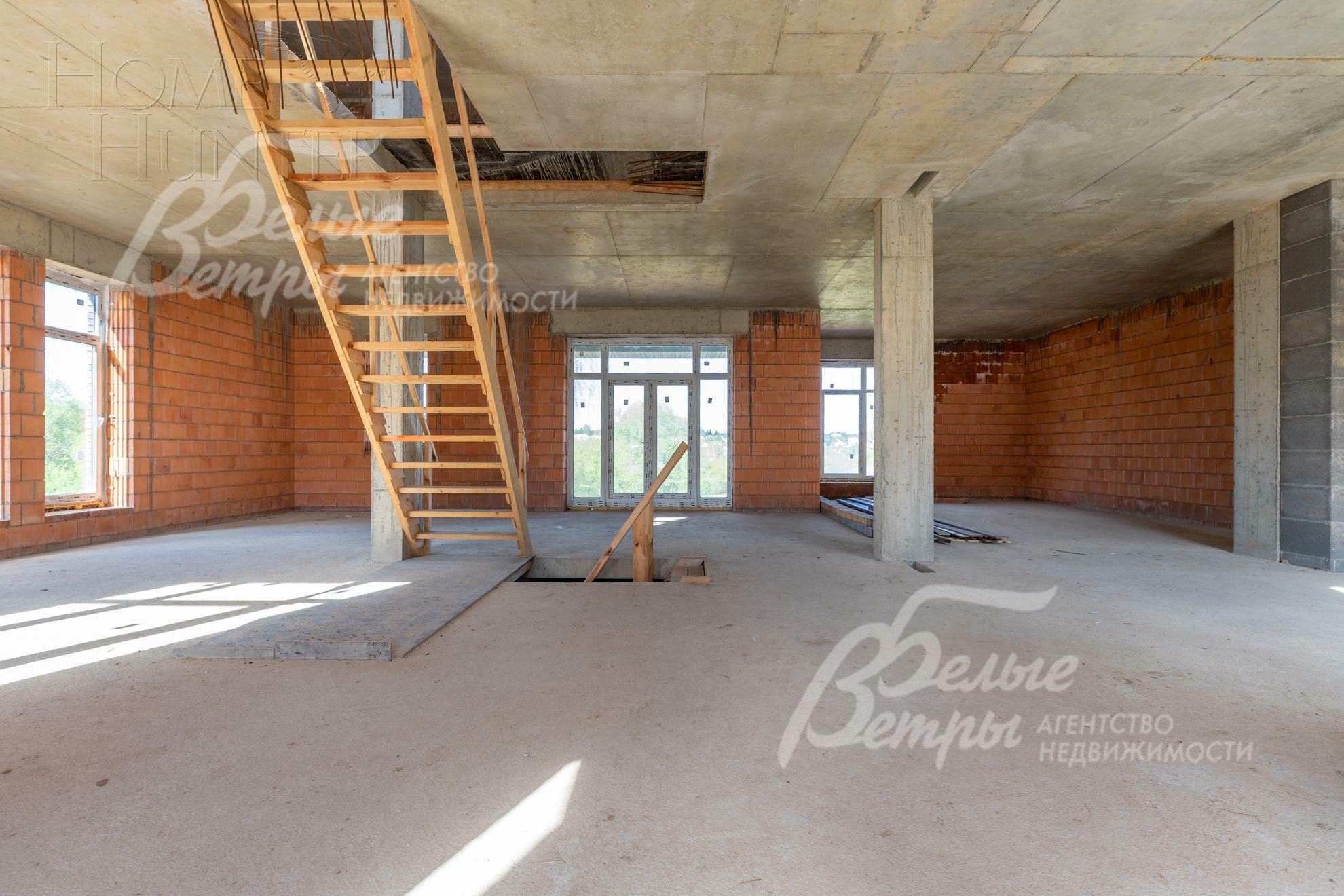 2-этажный коттедж 495 м² без отделки