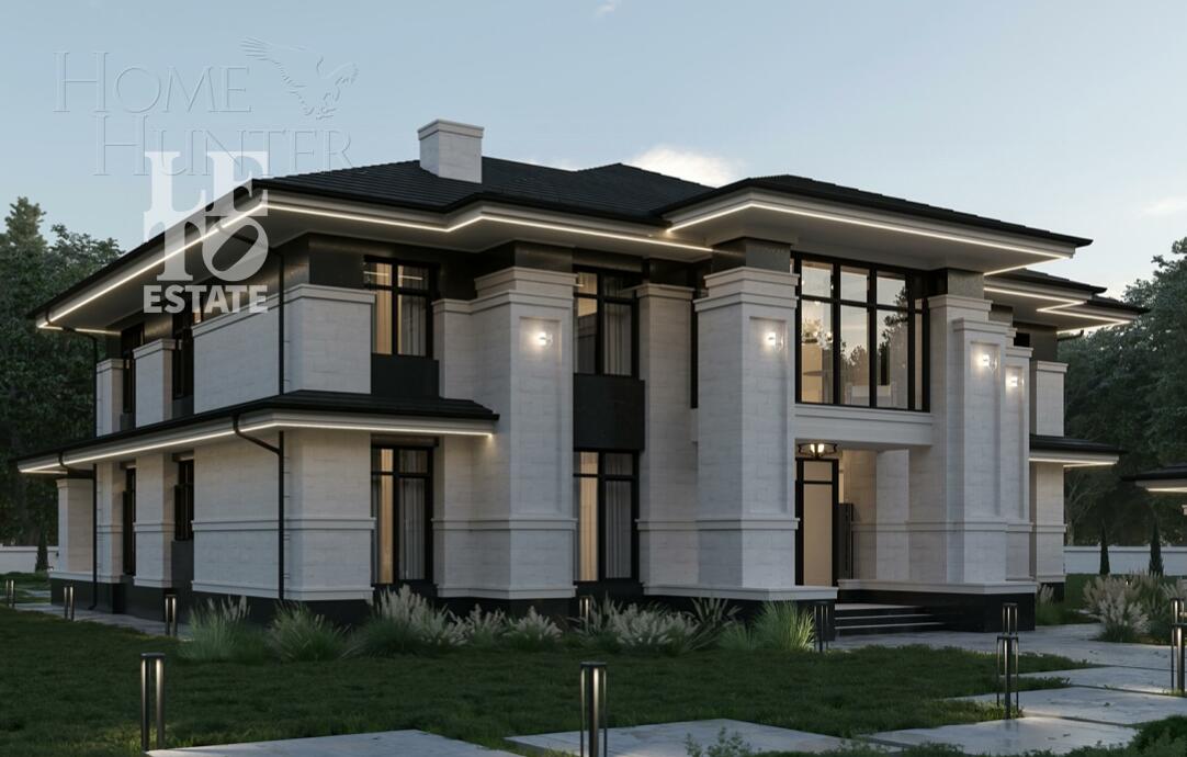 2-этажный коттедж 560 м² без отделки