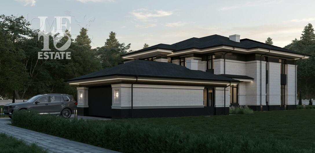 2-этажный коттедж 560 м² без отделки