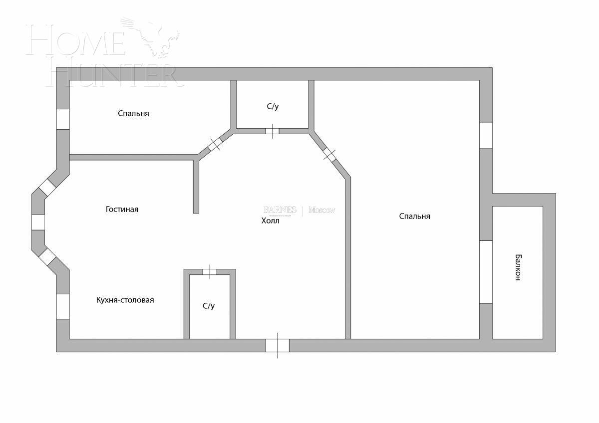 3-КОМН. КВАРТИРА С ОТДЕЛКОЙ 100 М² НА 5 ЭТАЖЕ