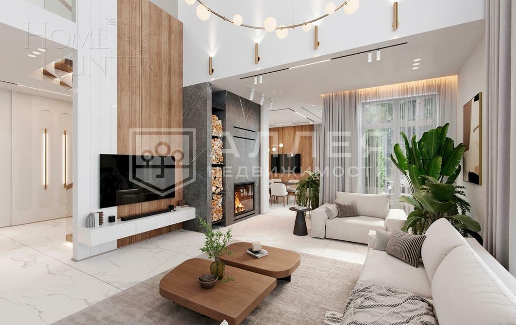 2-этажный коттедж 520 м² с отделкой