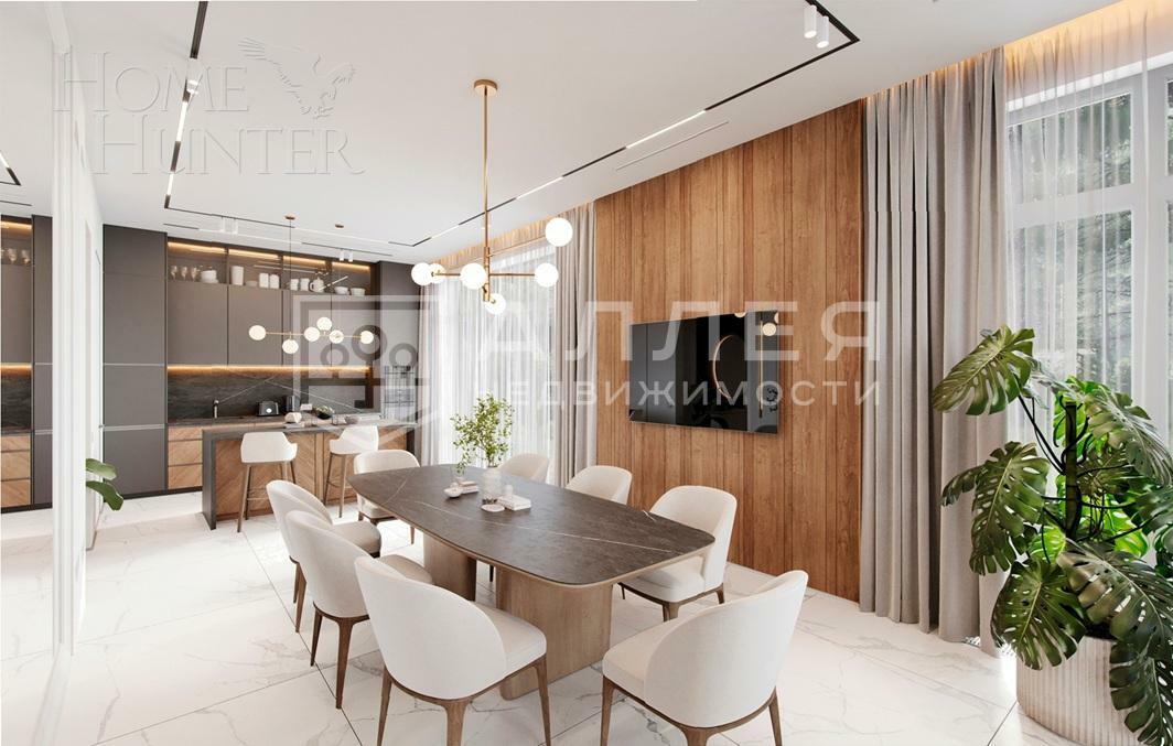 2-этажный коттедж 520 м² с отделкой