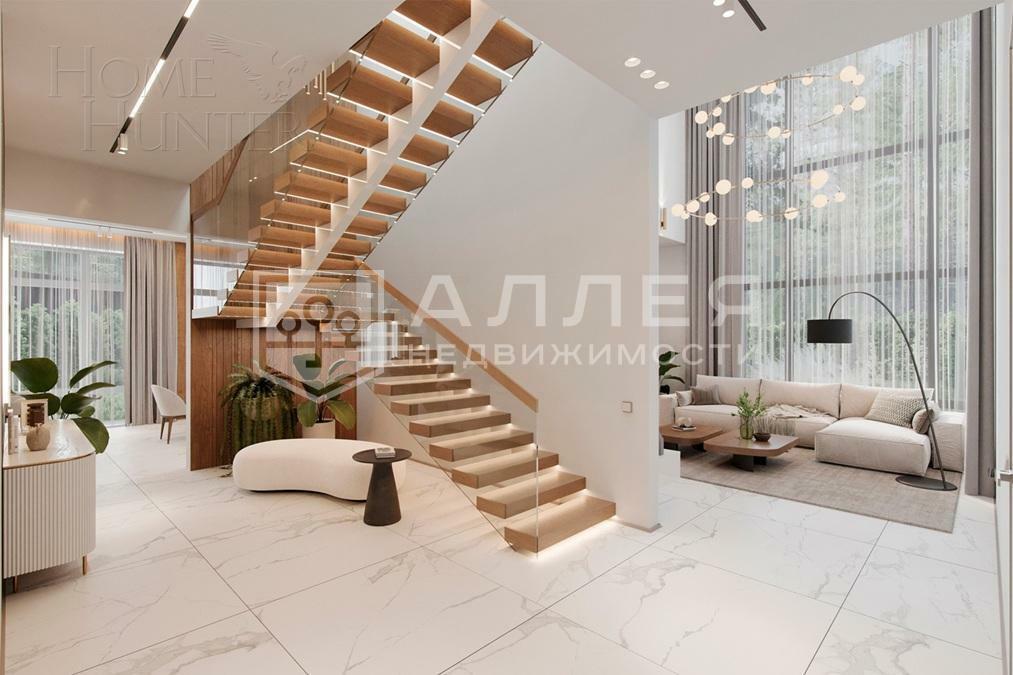 2-этажный коттедж 520 м² с отделкой