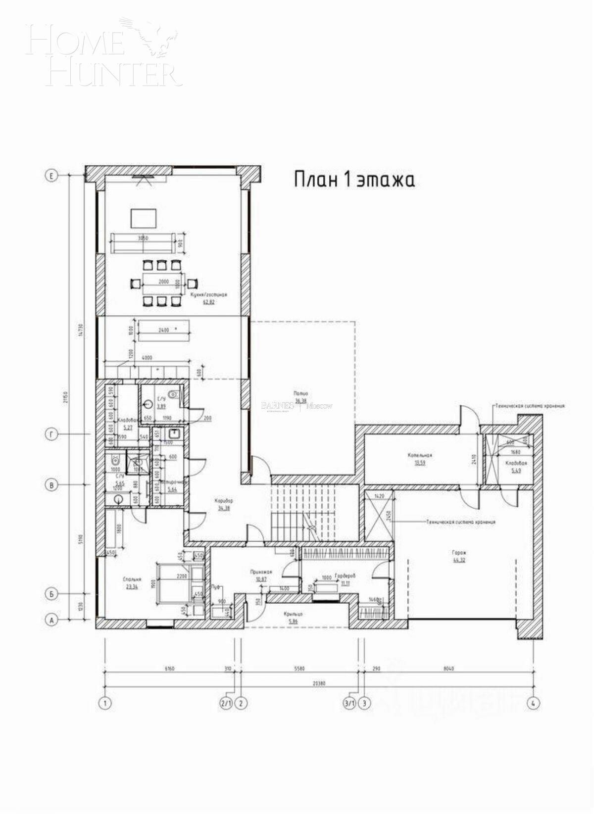 КОТТЕДЖ 542 м² с отделкой