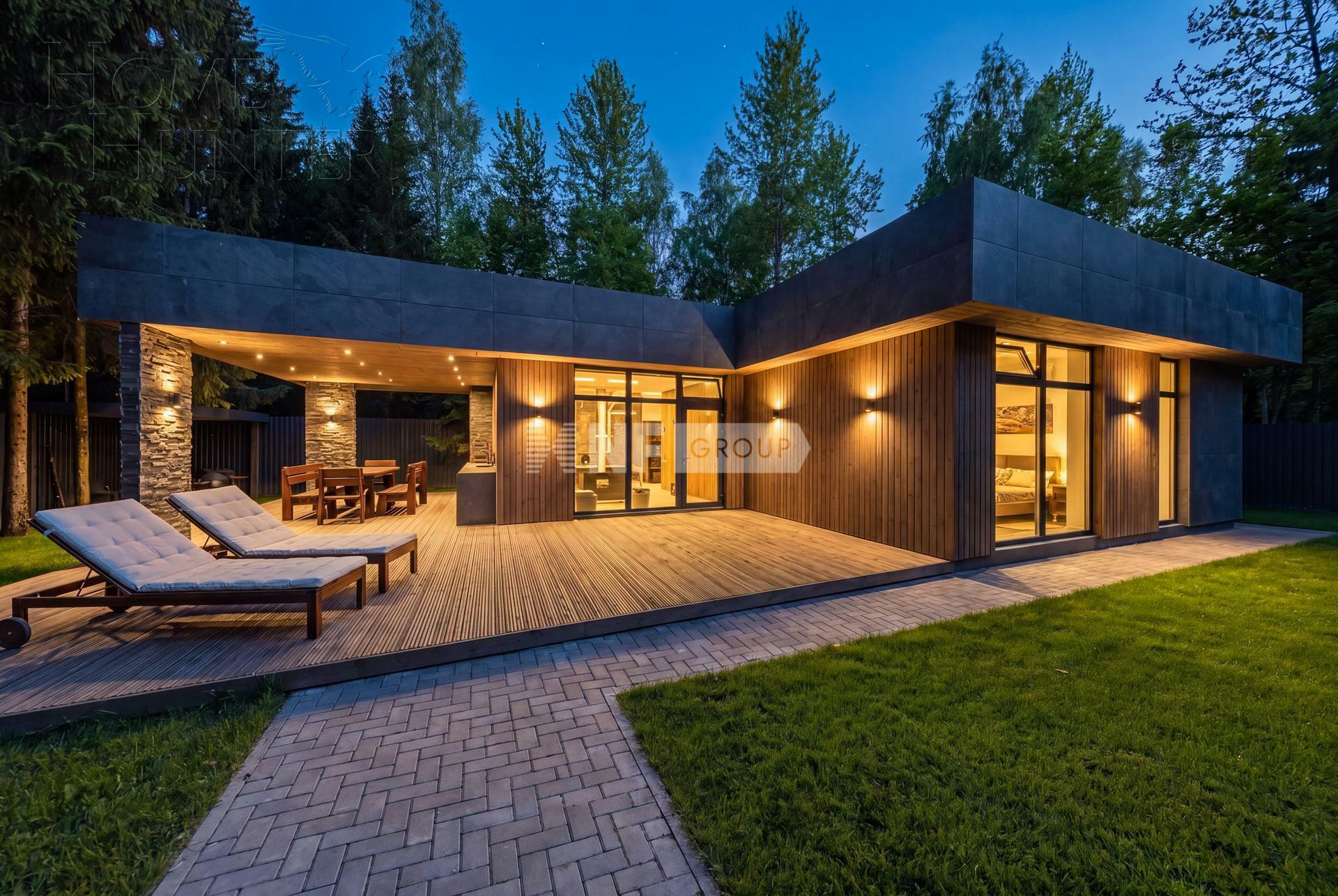 2-этажный коттедж 398.5 м² без отделки
