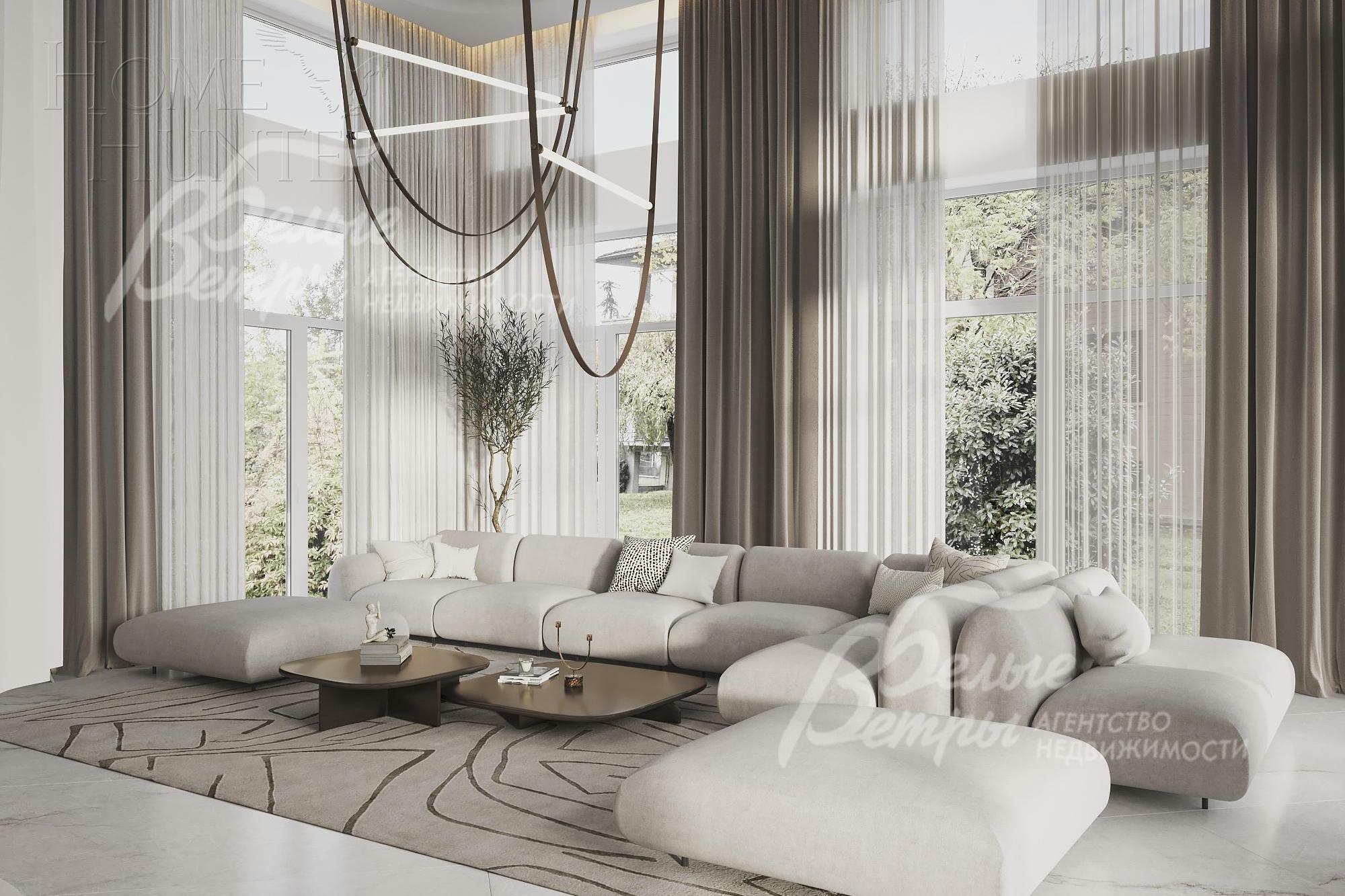 3-этажный коттедж 1 170 м² без отделки