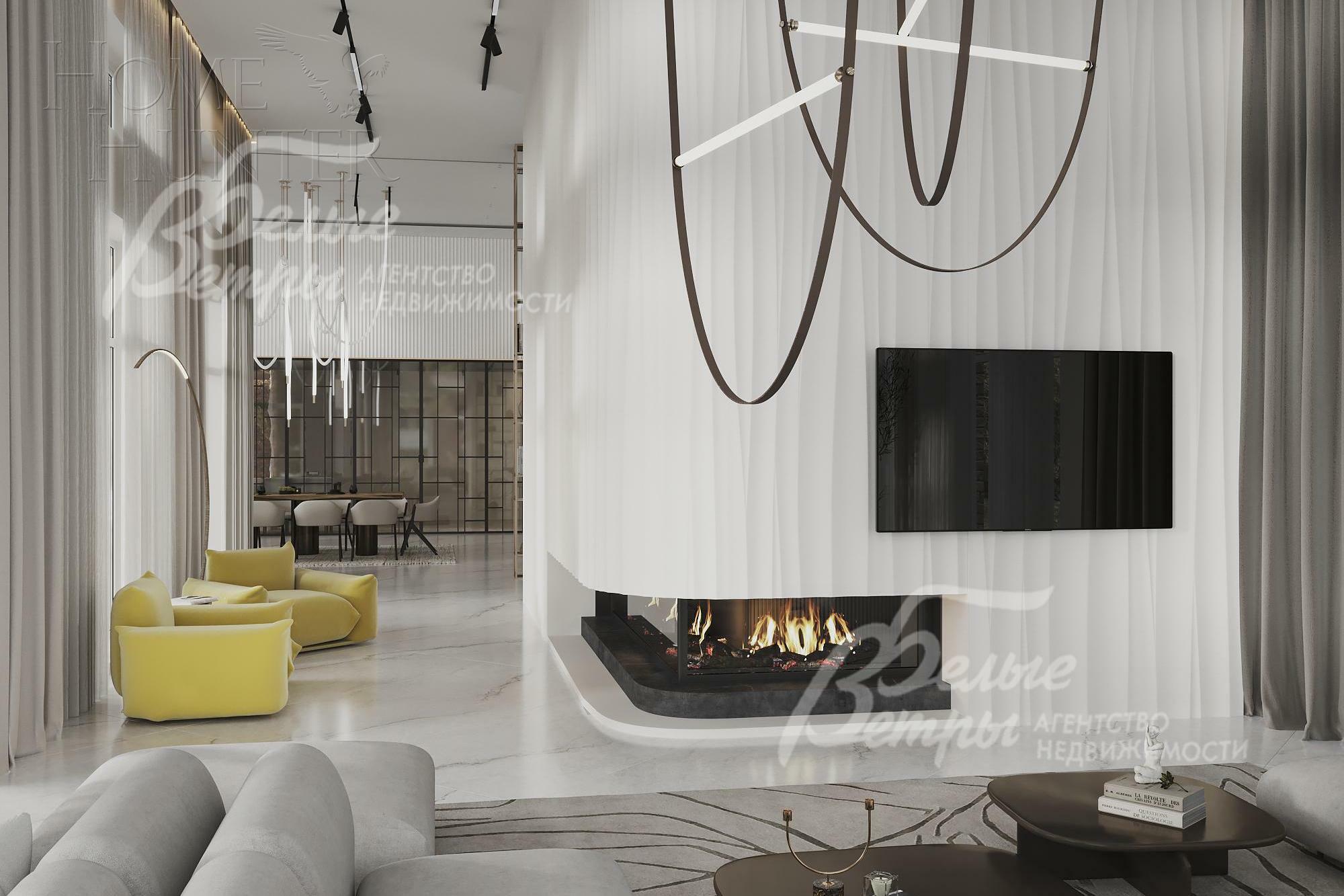 3-этажный коттедж 1 170 м² без отделки