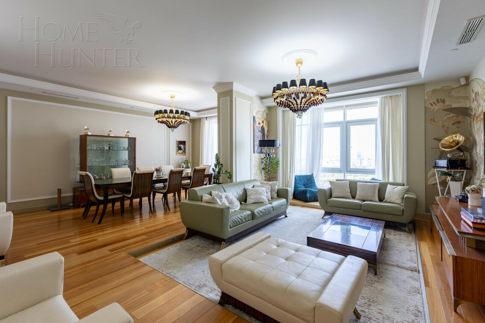 5-КОМН. КВАРТИРА С ОТДЕЛКОЙ 186 М² НА 34 ЭТАЖЕ