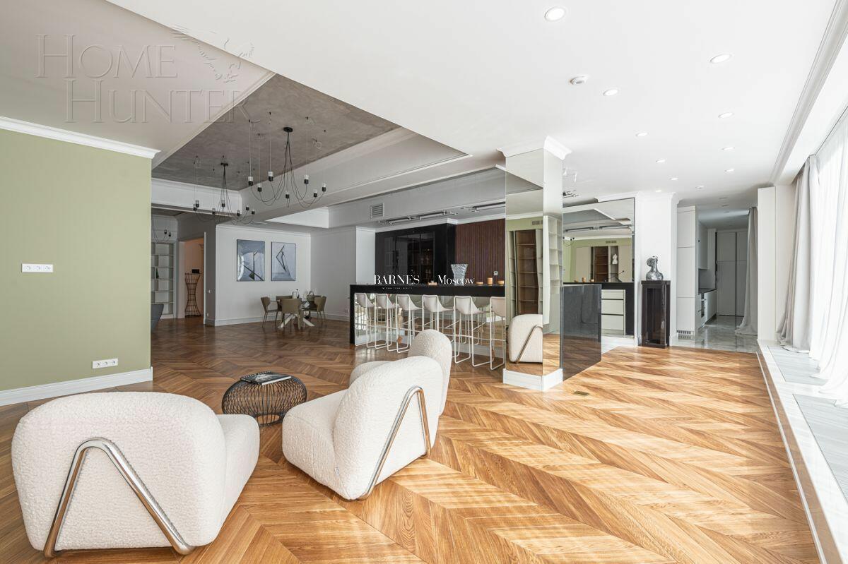 6-КОМН. ПЕНТХАУС С ОТДЕЛКОЙ 450 М² НА 4 ЭТАЖЕ