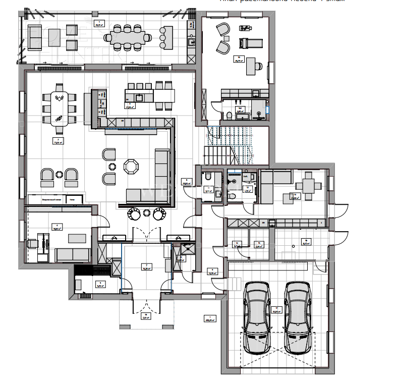 2-этажный коттедж 575 м² без отделки