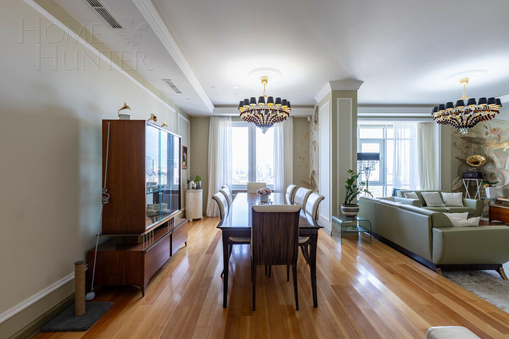 5-КОМН. КВАРТИРА С ОТДЕЛКОЙ 186 М² НА 34 ЭТАЖЕ