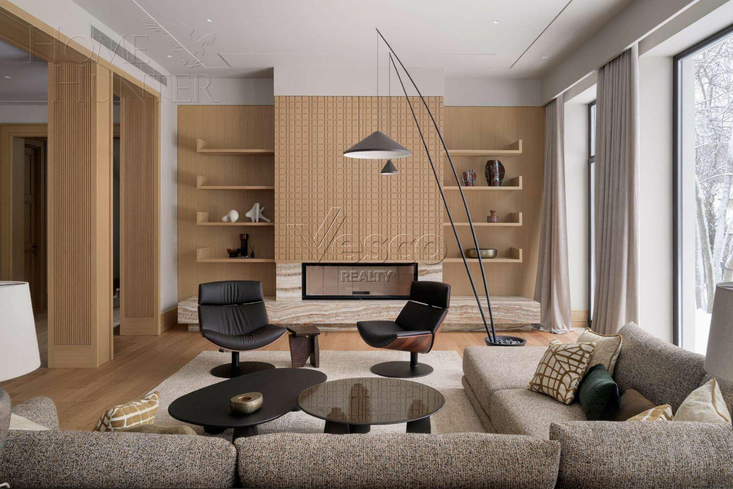 2-этажный коттедж 800 м² с отделкой