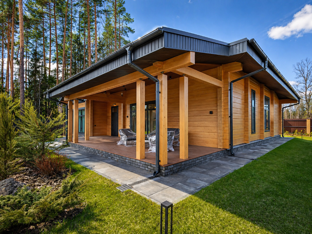 2-этажный коттедж 374 м² с отделкой