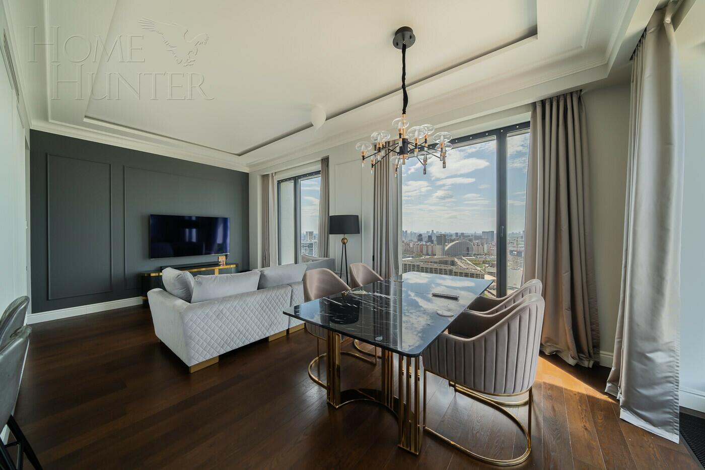 3-КОМН. КВАРТИРА С ОТДЕЛКОЙ 112.7 М² НА 32 ЭТАЖЕ