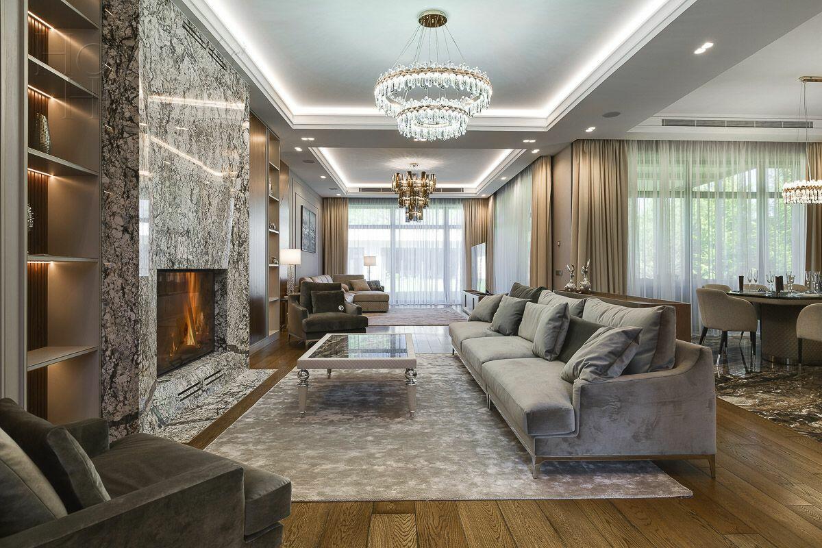 2-этажный коттедж 1 371 м² с отделкой
