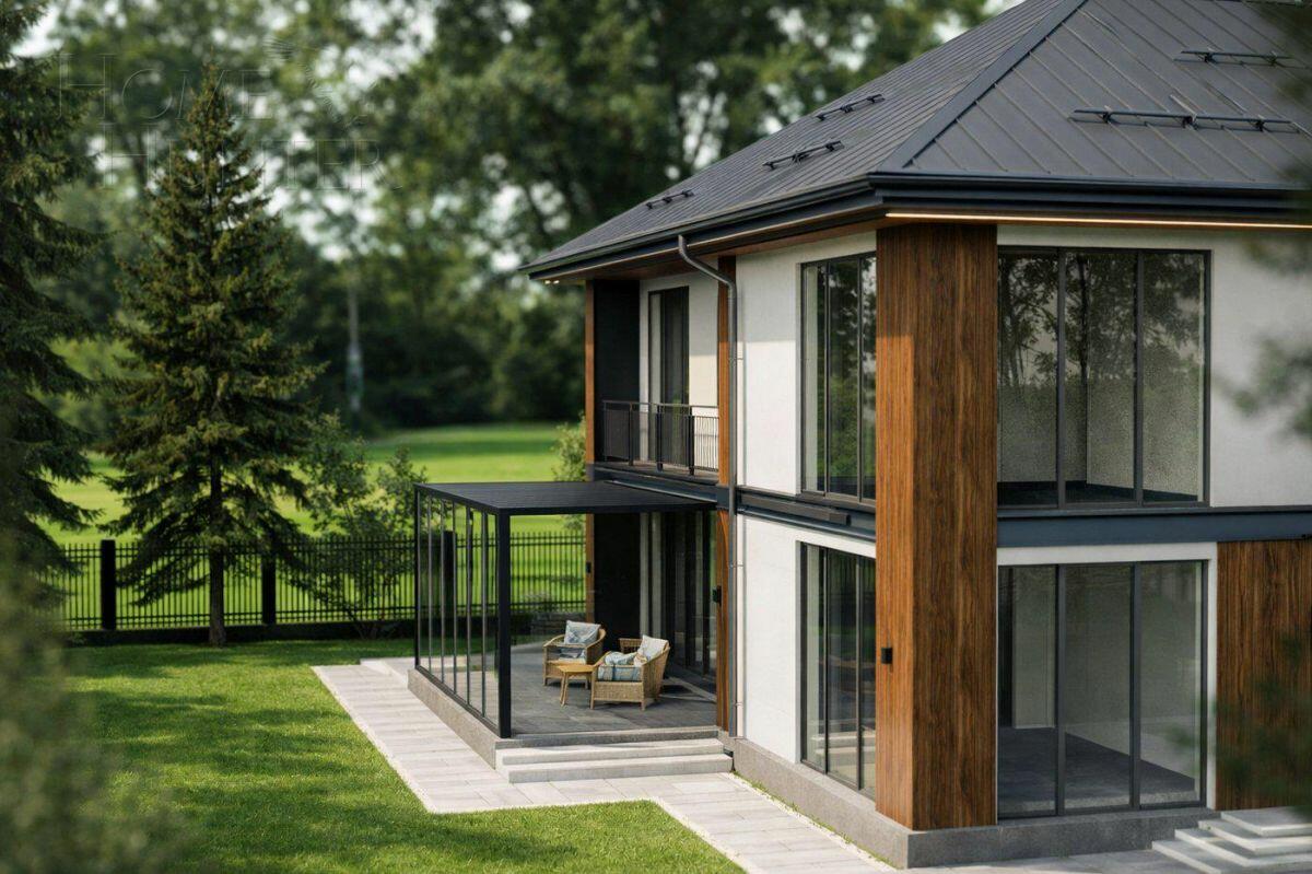 2-этажный коттедж 380 м² без отделки