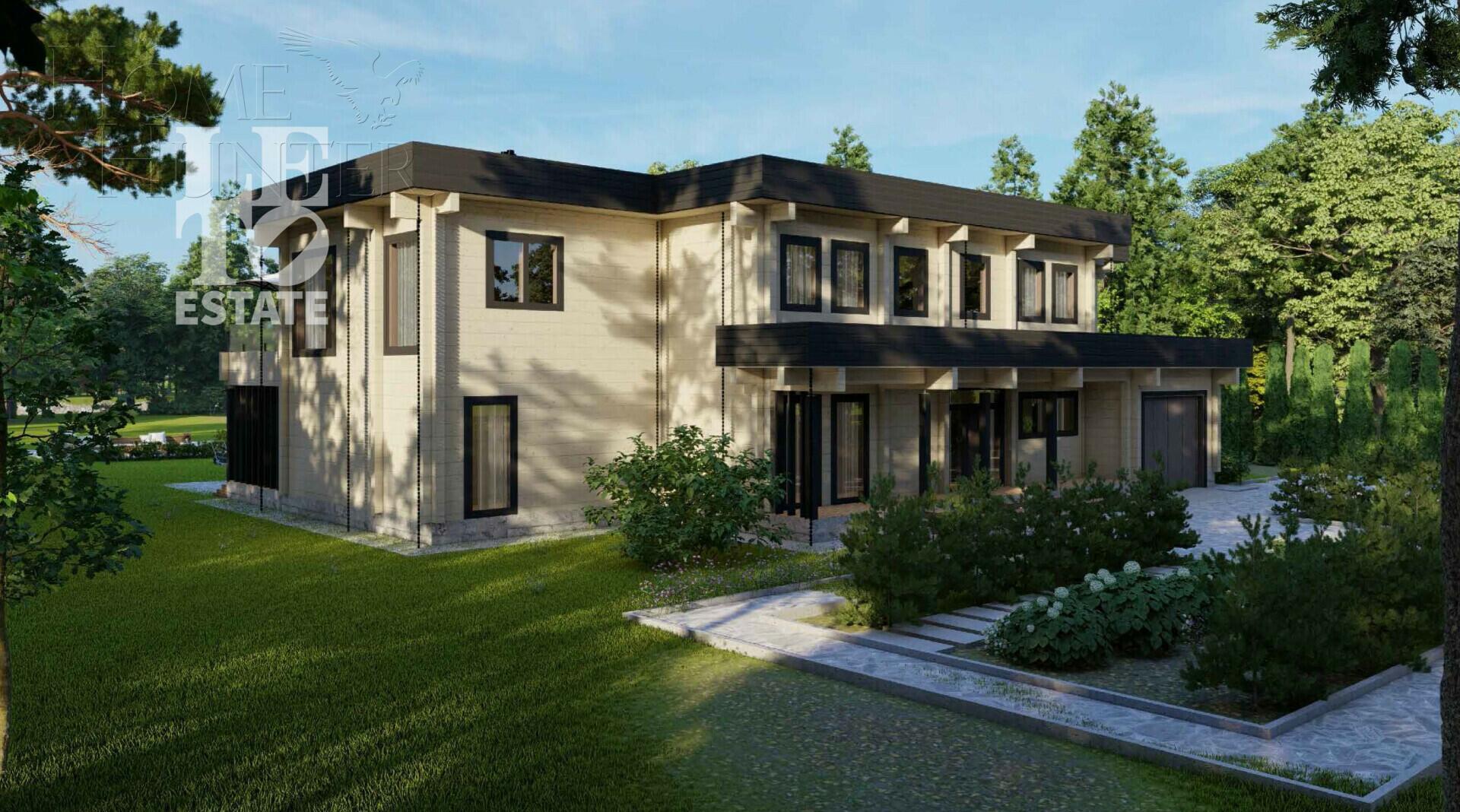 2-этажный коттедж 870 м² без отделки