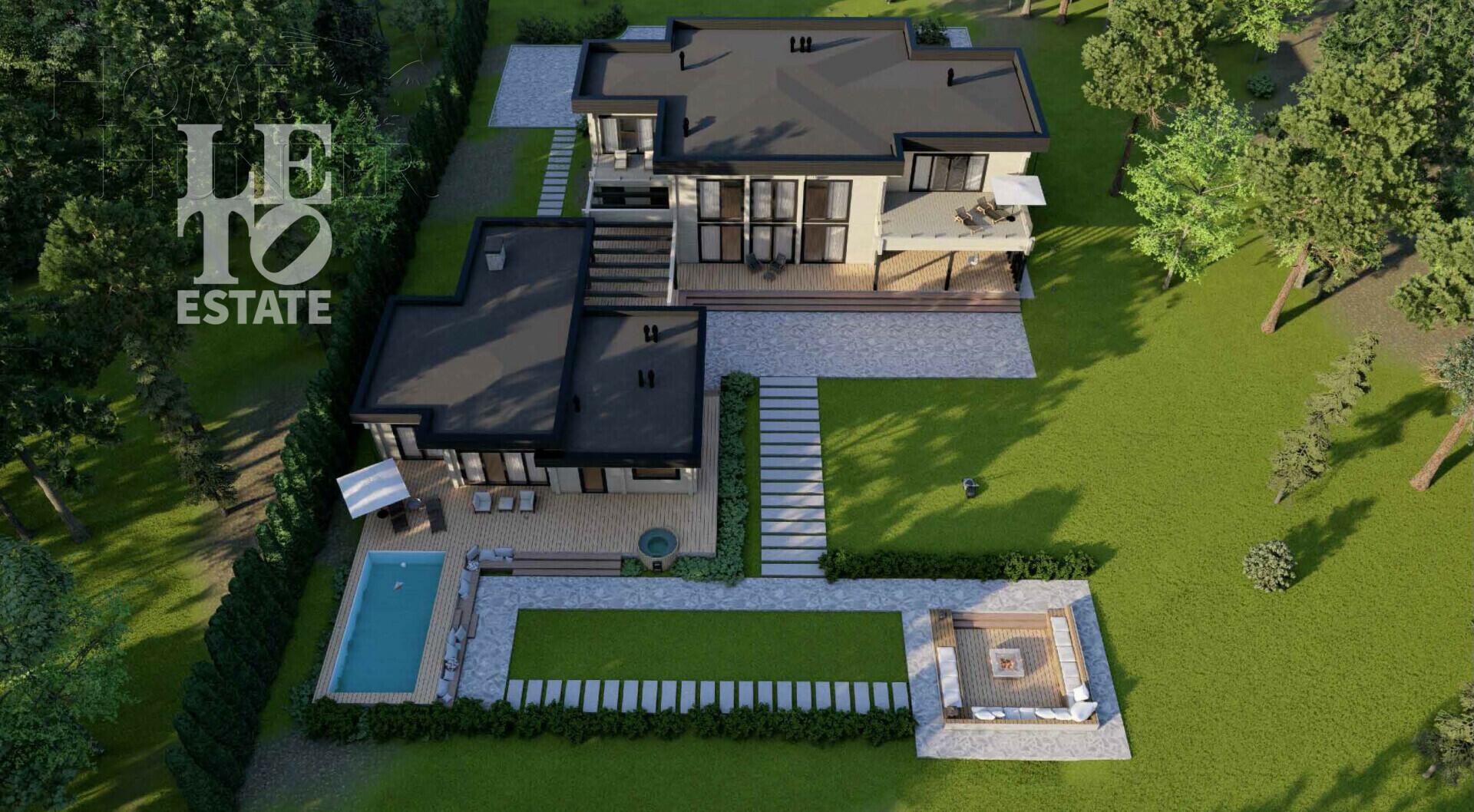 2-этажный коттедж 870 м² без отделки