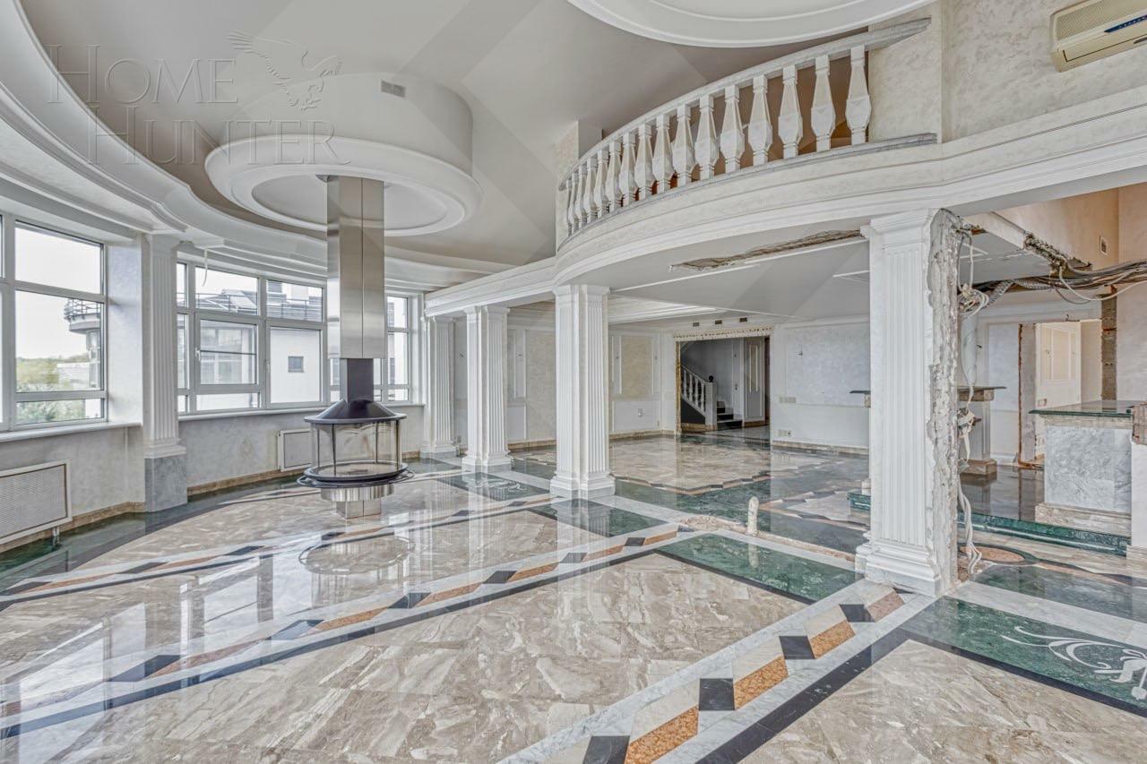 2-УРОВНЕВАЯ КВАРТИРА БЕЗ ОТДЕЛКИ 375.5 М² НА 4 ЭТАЖЕ