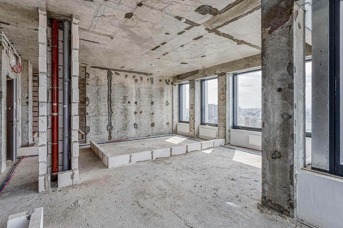 3-КОМН. КВАРТИРА БЕЗ ОТДЕЛКИ 84 М² НА 45 ЭТАЖЕ