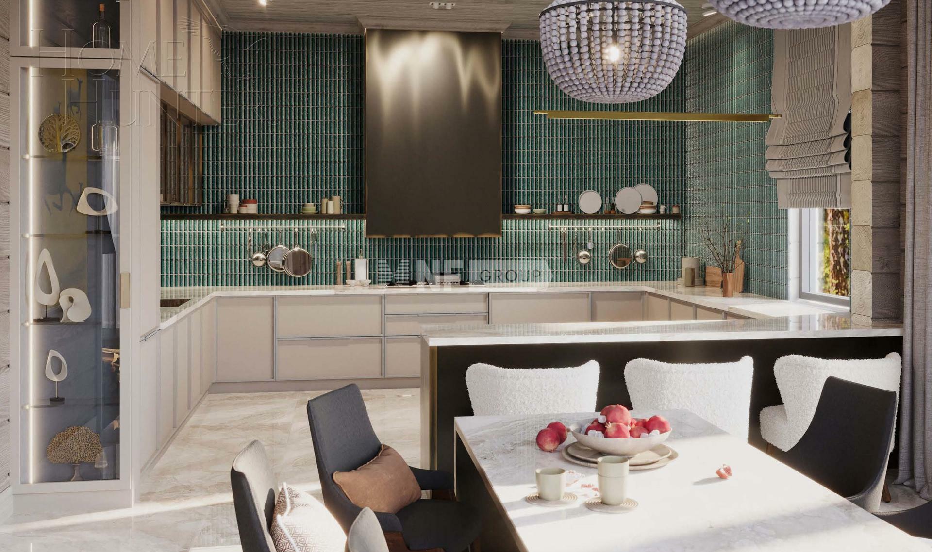 2-этажный коттедж 562.5 м² с отделкой