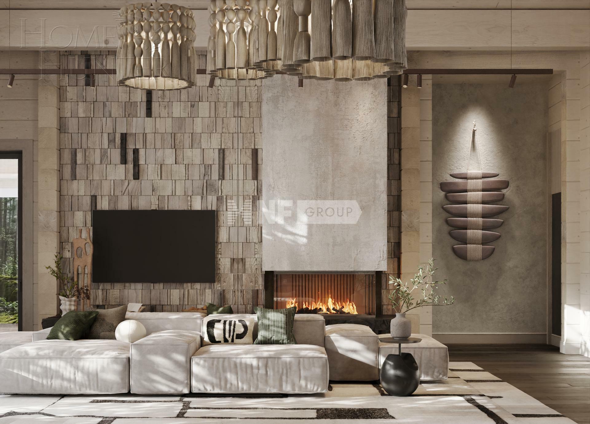1-этажный коттедж 346.89 м² с отделкой