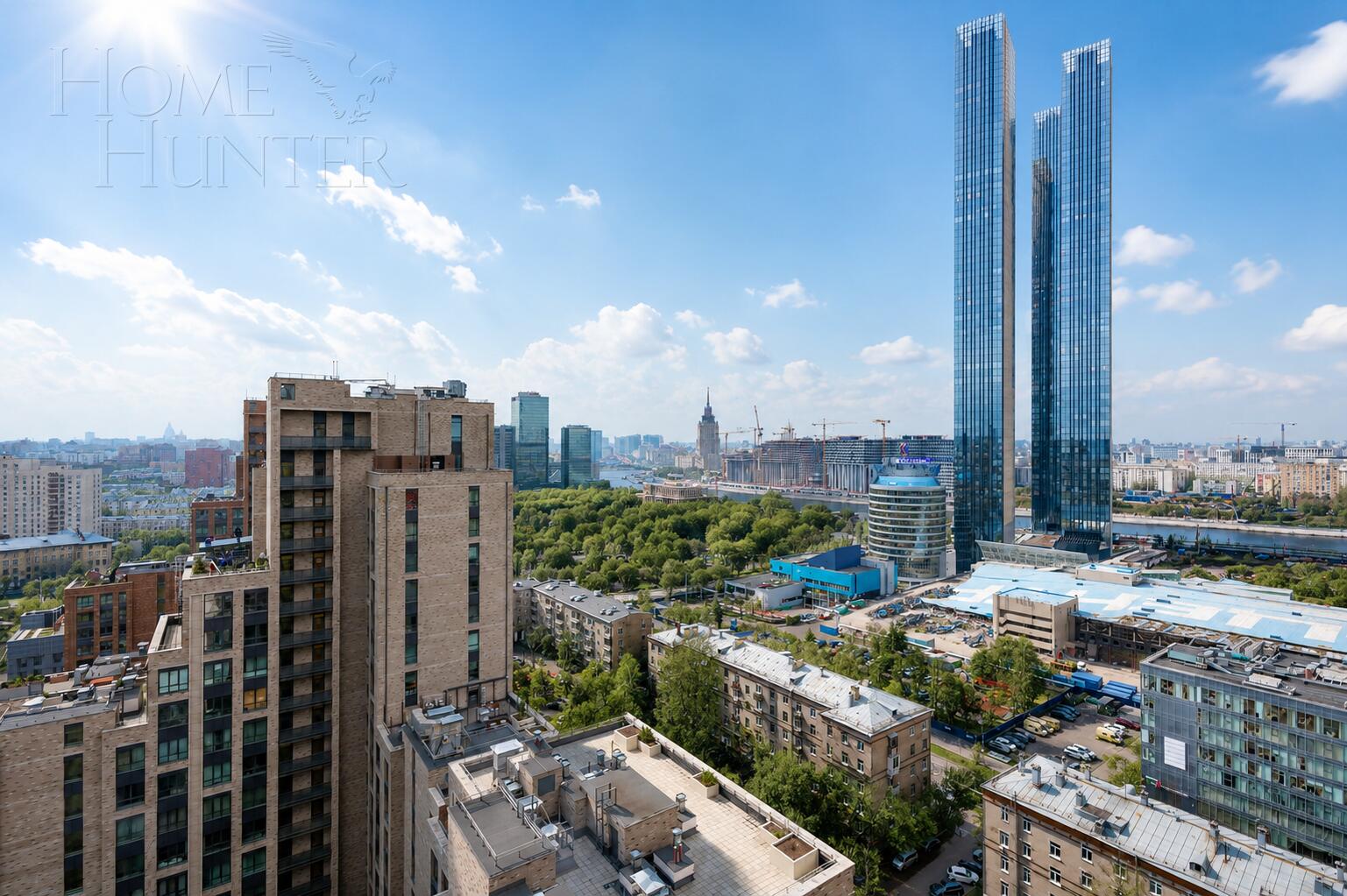 5-КОМН. ПЕНТХАУС БЕЗ ОТДЕЛКИ 149.2 М² НА 19 ЭТАЖЕ