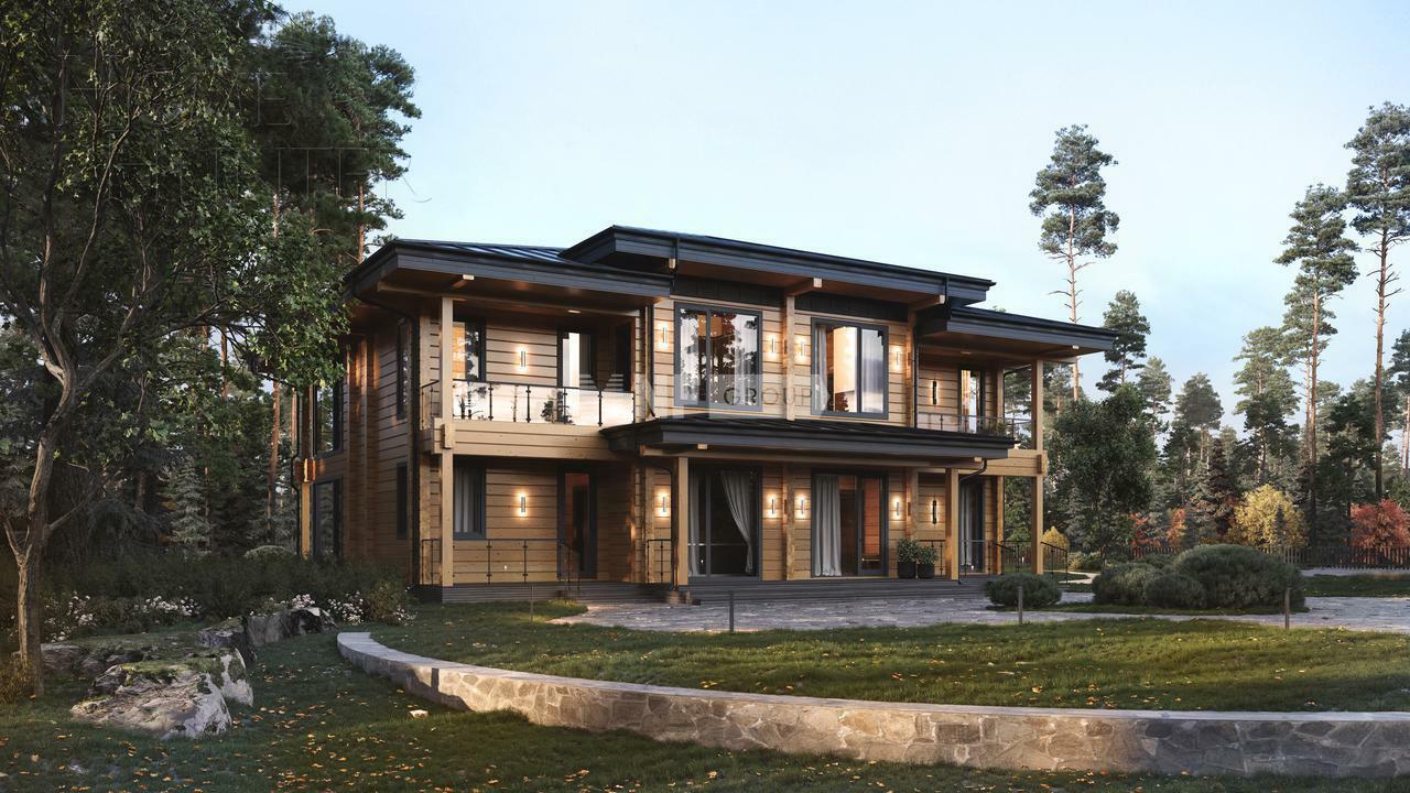 2-этажный коттедж 562.5 м² с отделкой