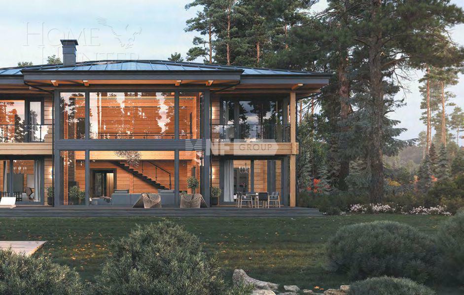 2-этажный коттедж 562.5 м² с отделкой
