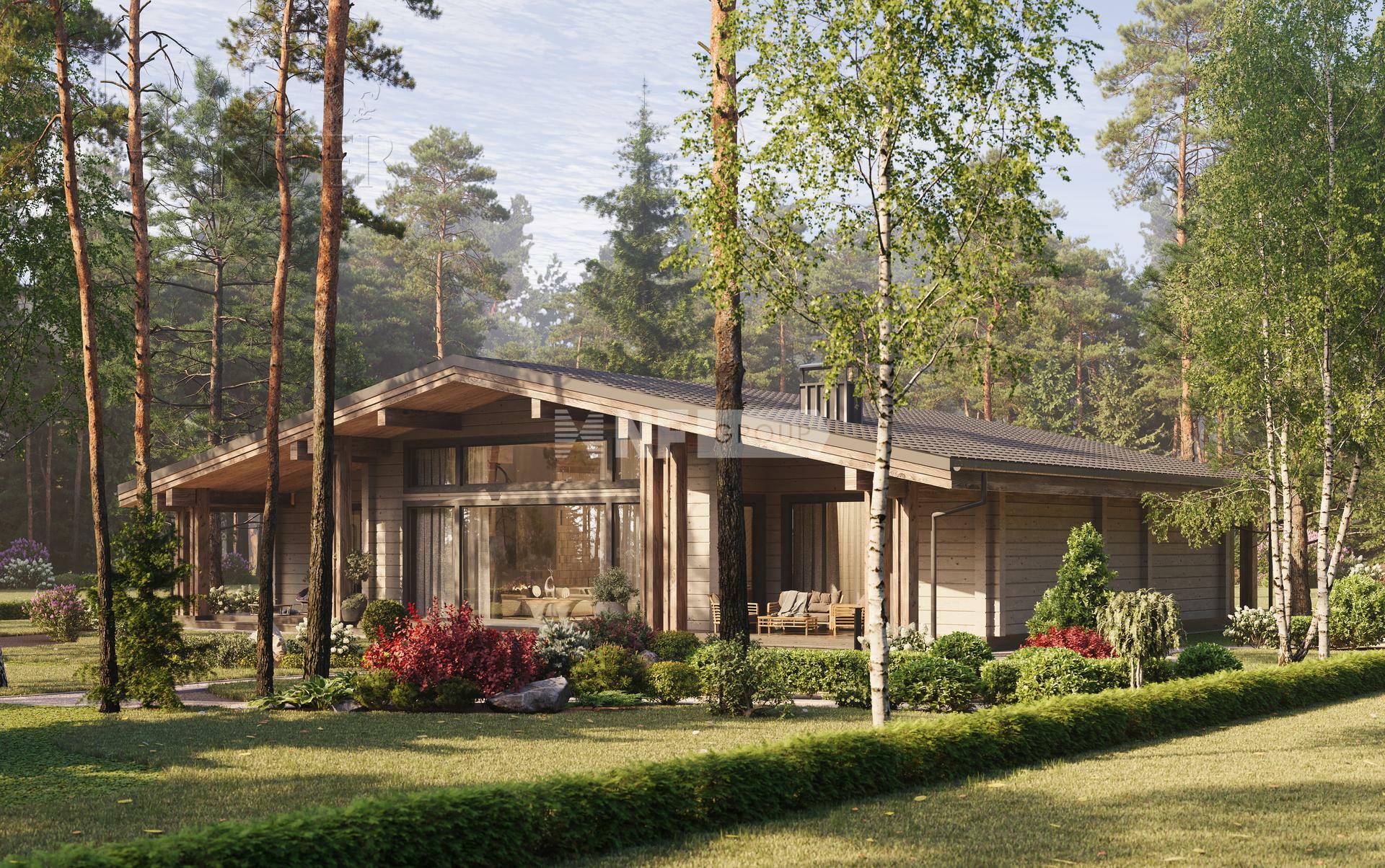 1-этажный коттедж 346.89 м² с отделкой